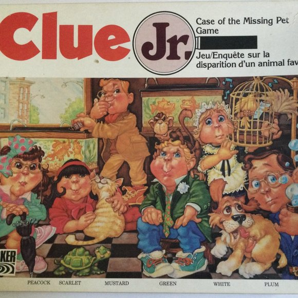 Vintage Parker Brothers Clue Jr. Board Game 1989 age 6-10 - Picture 2 of 4